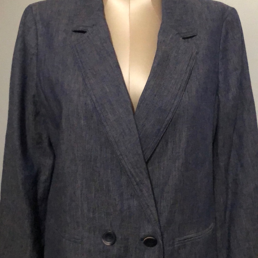 NWOT Talbots 10, Blue soft denim coat